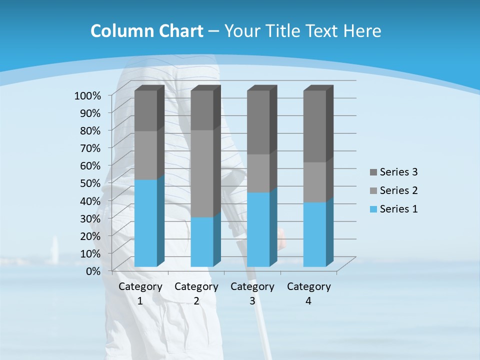 Male Recuperating Handicap PowerPoint Template