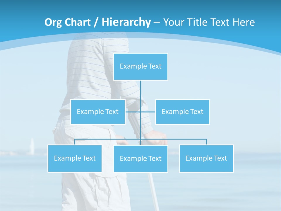 Male Recuperating Handicap PowerPoint Template