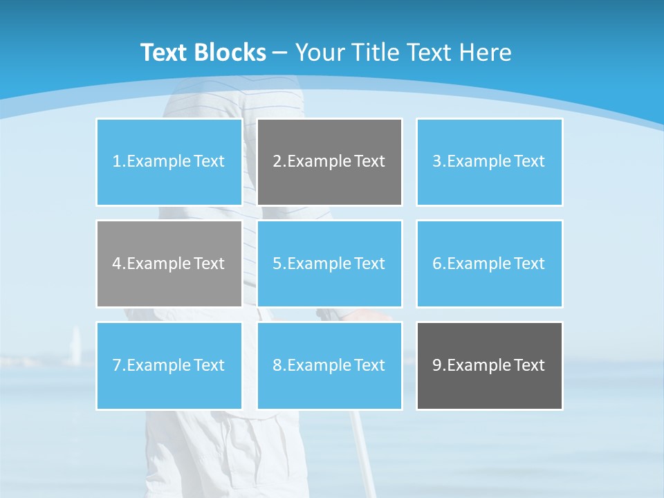 Male Recuperating Handicap PowerPoint Template