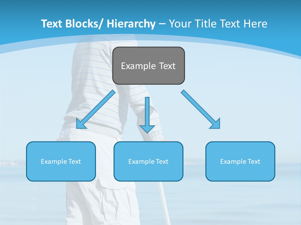Male Recuperating Handicap PowerPoint Template