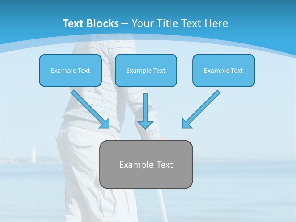 Male Recuperating Handicap PowerPoint Template