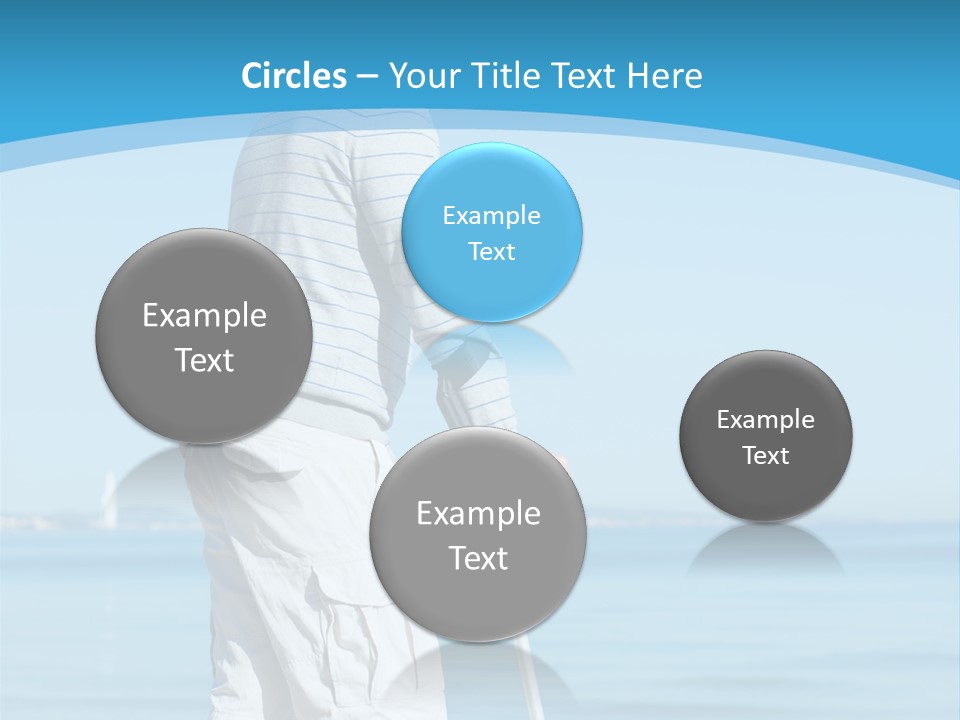 Male Recuperating Handicap PowerPoint Template