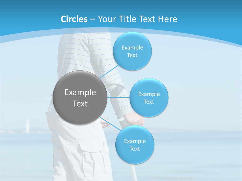 Male Recuperating Handicap PowerPoint Template