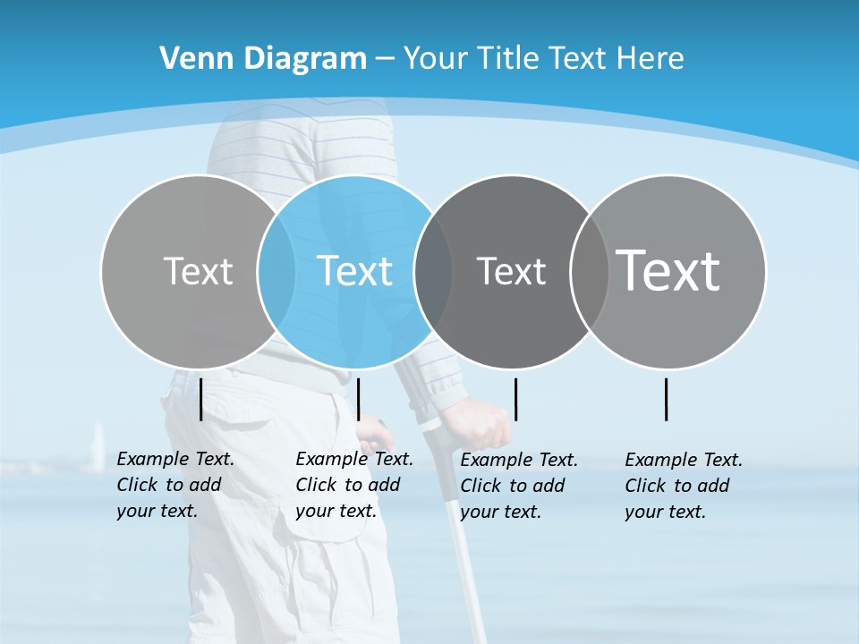 Male Recuperating Handicap PowerPoint Template
