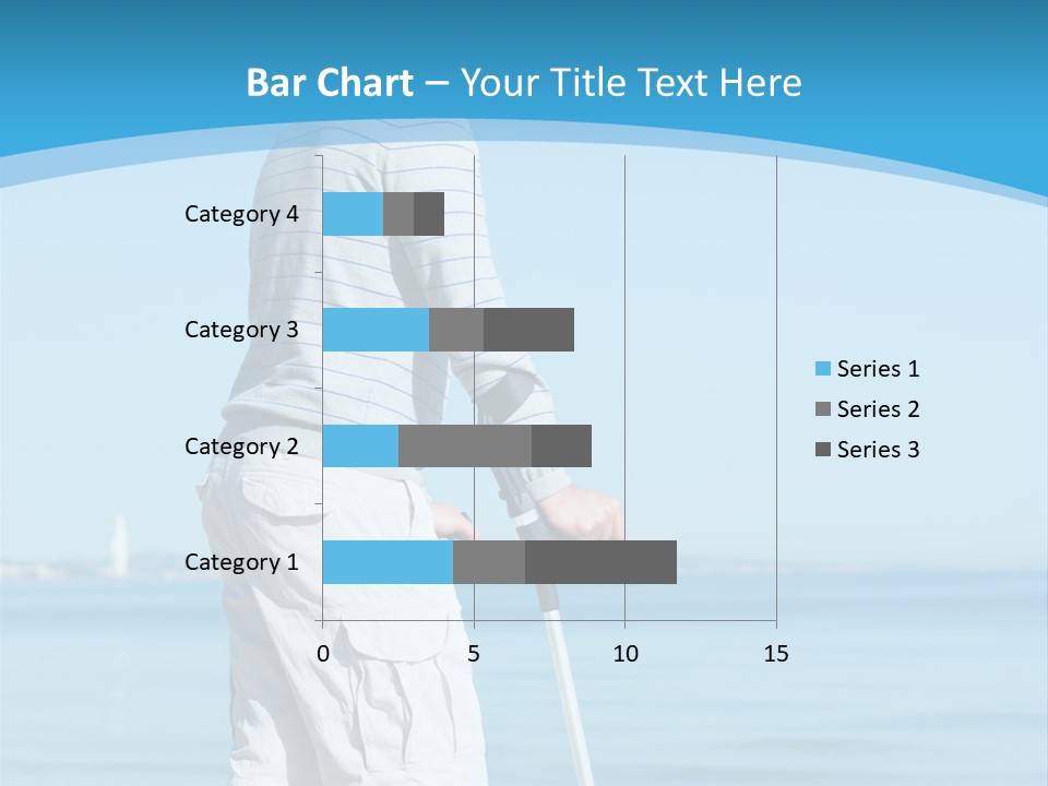 Male Recuperating Handicap PowerPoint Template