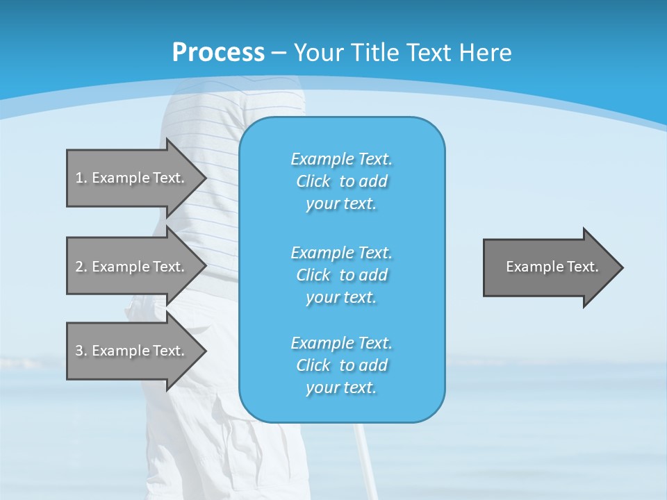 Male Recuperating Handicap PowerPoint Template