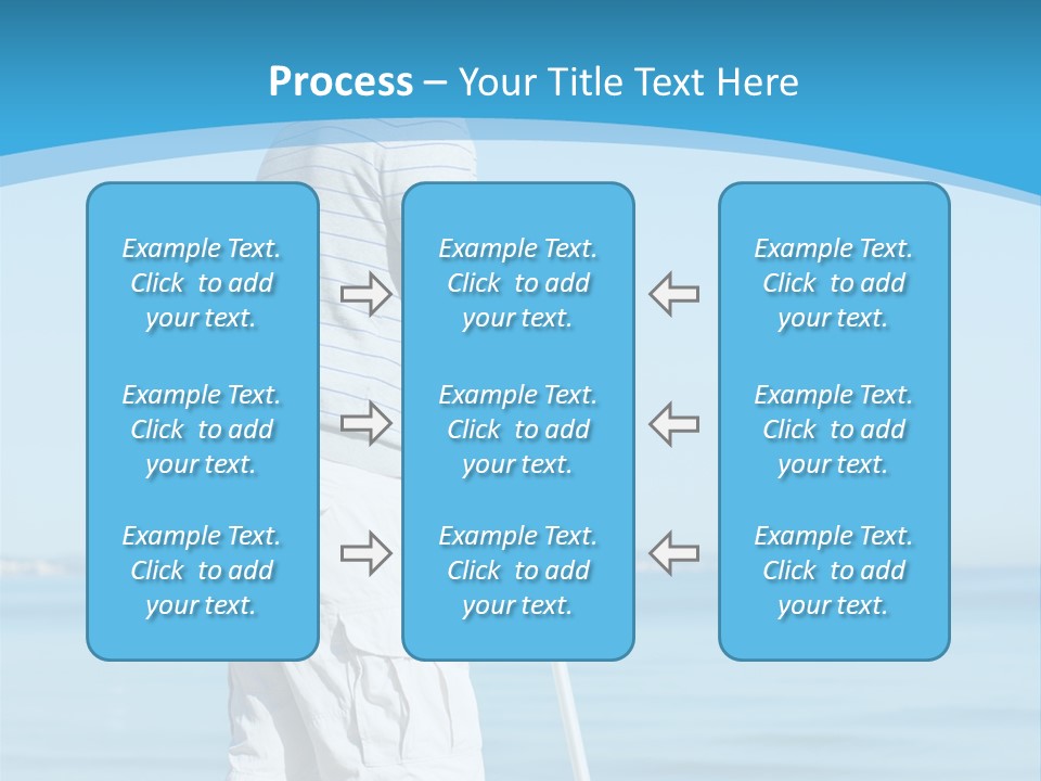 Male Recuperating Handicap PowerPoint Template