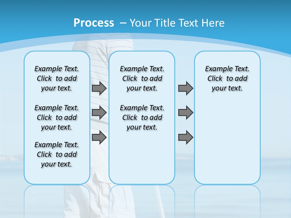 Male Recuperating Handicap PowerPoint Template