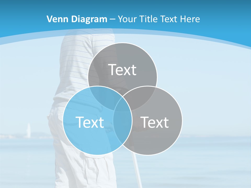 Male Recuperating Handicap PowerPoint Template