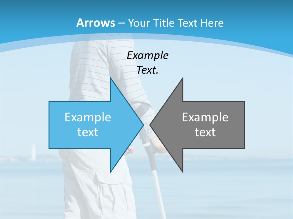 Male Recuperating Handicap PowerPoint Template