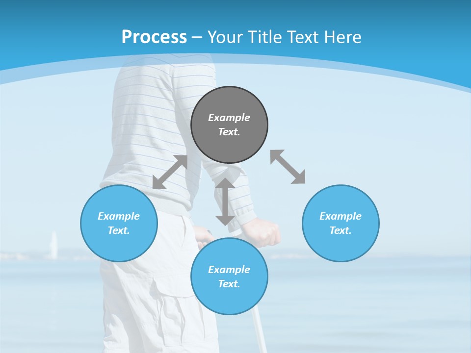 Male Recuperating Handicap PowerPoint Template