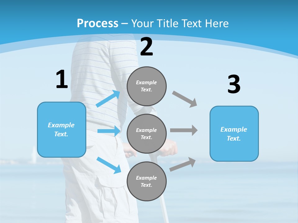 Male Recuperating Handicap PowerPoint Template