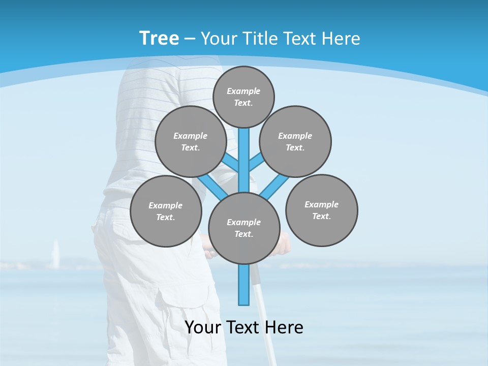 Male Recuperating Handicap PowerPoint Template