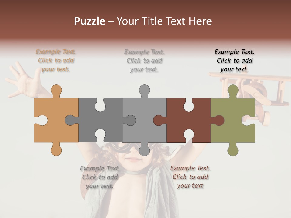 Boy Play Retro PowerPoint Template