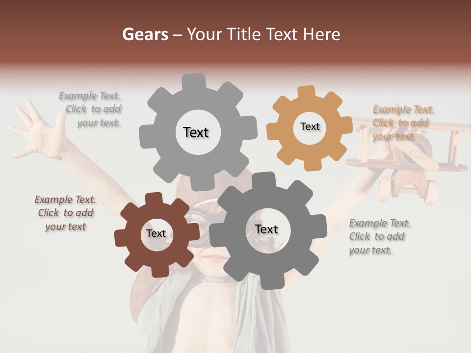 Boy Play Retro PowerPoint Template