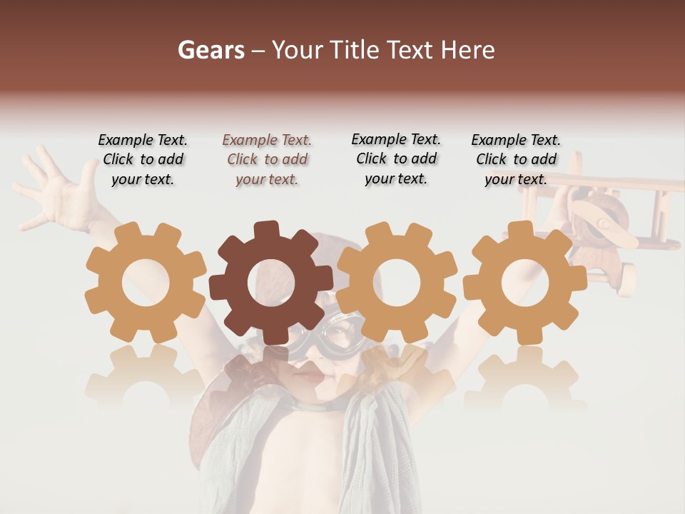 Boy Play Retro PowerPoint Template