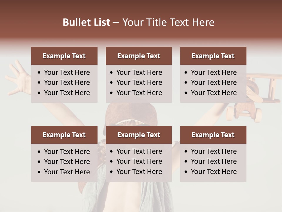 Boy Play Retro PowerPoint Template