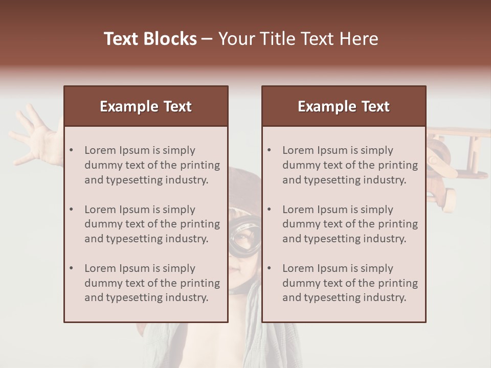 Boy Play Retro PowerPoint Template