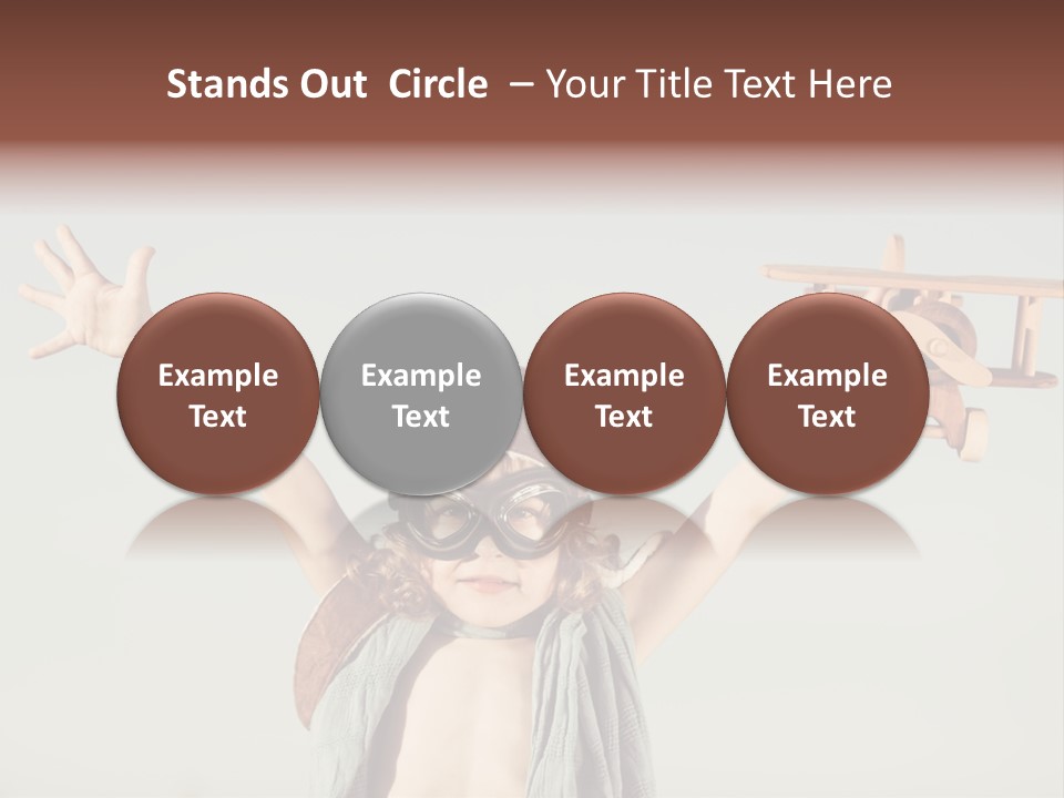 Boy Play Retro PowerPoint Template