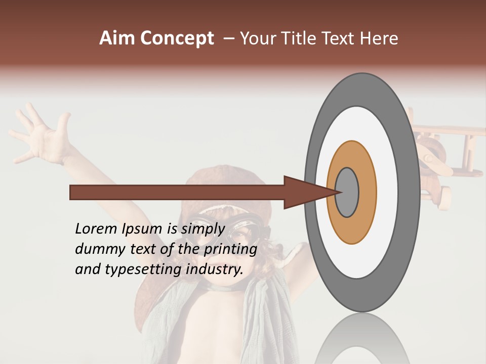 Boy Play Retro PowerPoint Template