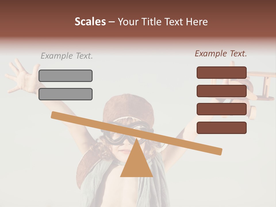 Boy Play Retro PowerPoint Template