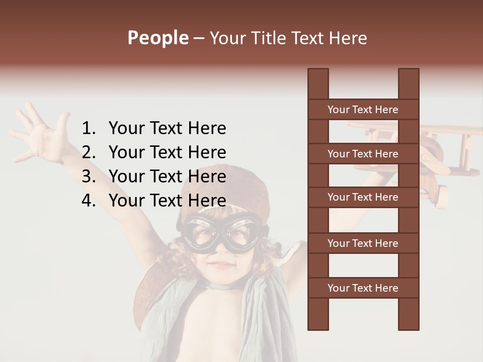 Boy Play Retro PowerPoint Template