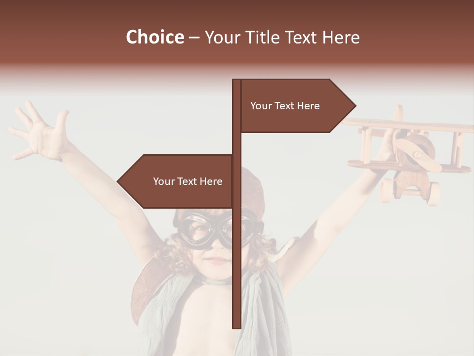 Boy Play Retro PowerPoint Template