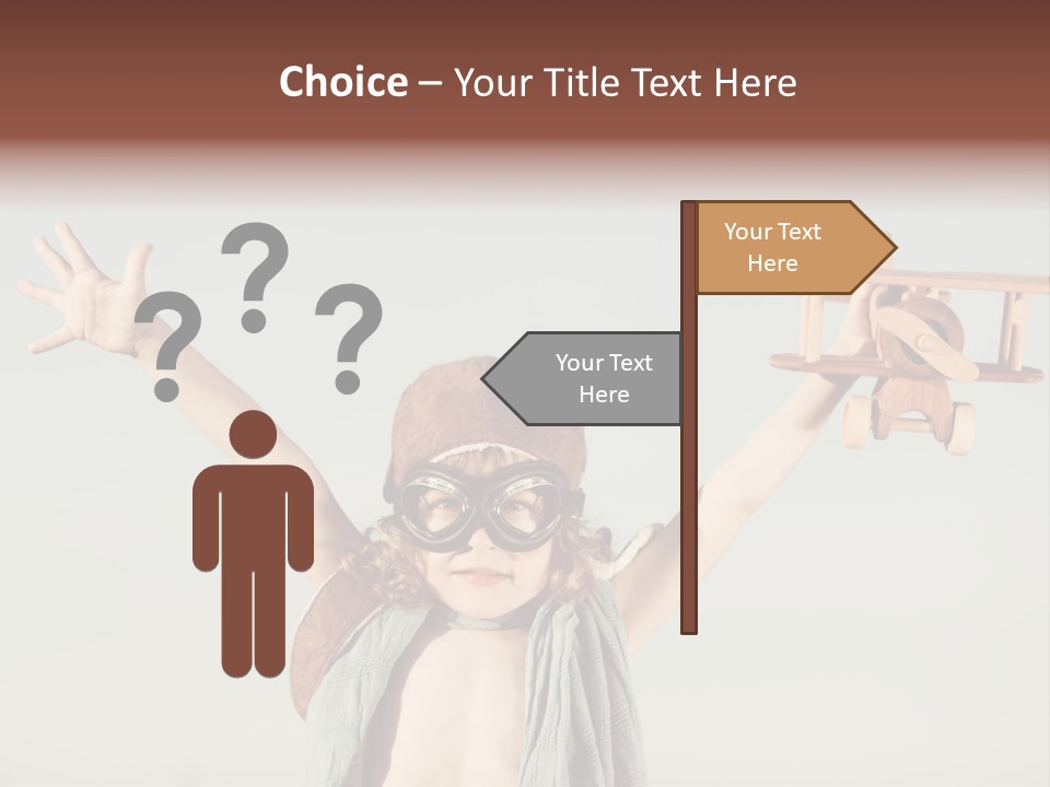 Boy Play Retro PowerPoint Template