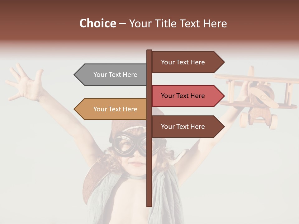 Boy Play Retro PowerPoint Template