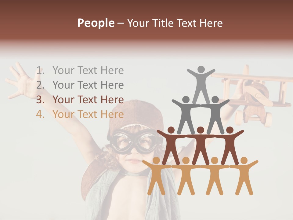 Boy Play Retro PowerPoint Template