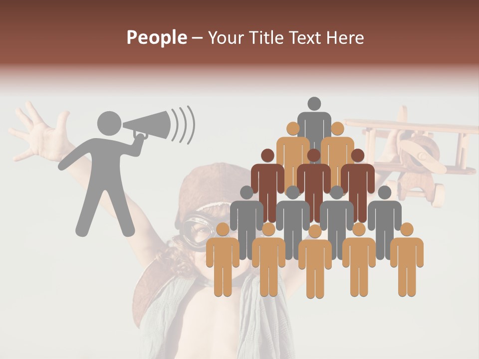 Boy Play Retro PowerPoint Template