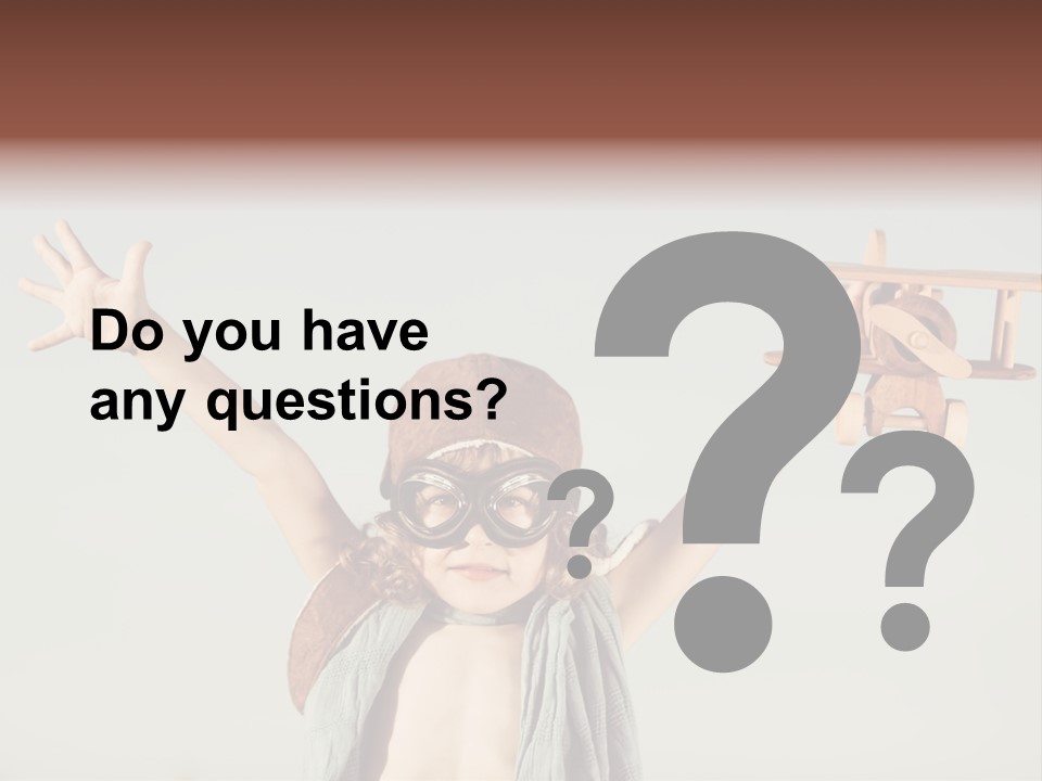 Boy Play Retro PowerPoint Template