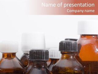 Salz Medicine Bottle Ler PowerPoint Template