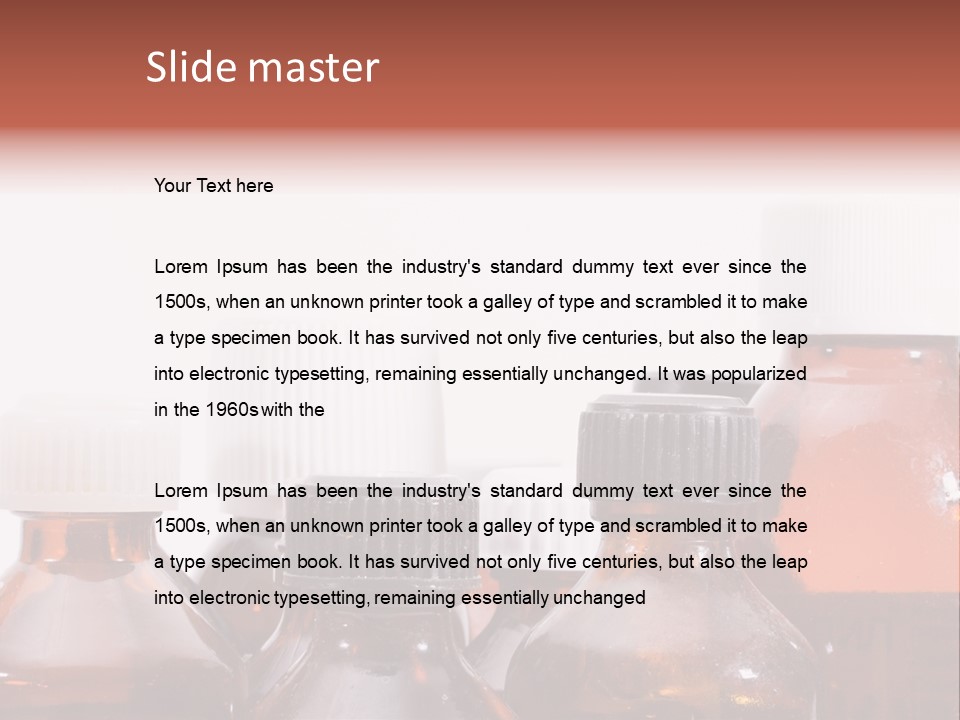 Salz Medicine Bottle Ler PowerPoint Template