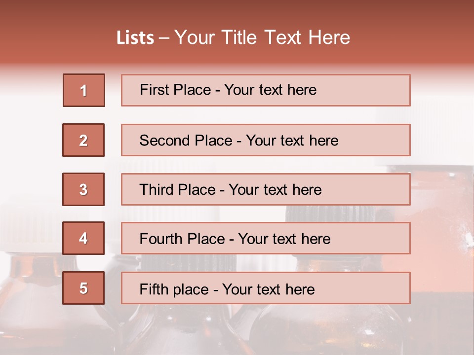 Salz Medicine Bottle Ler PowerPoint Template