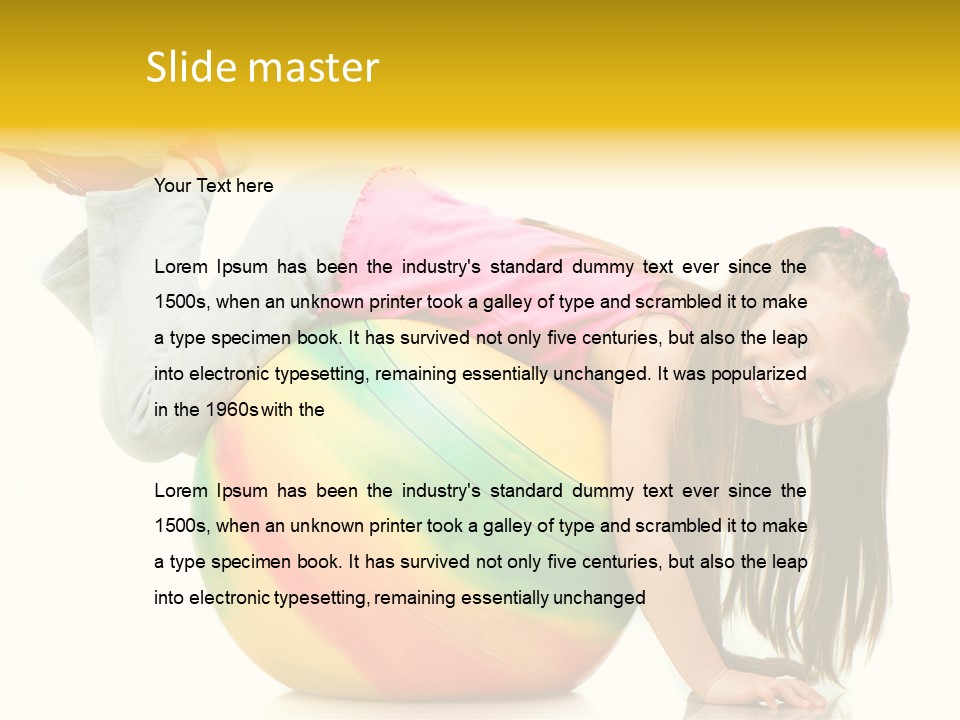 Cute Studio Stretch PowerPoint Template