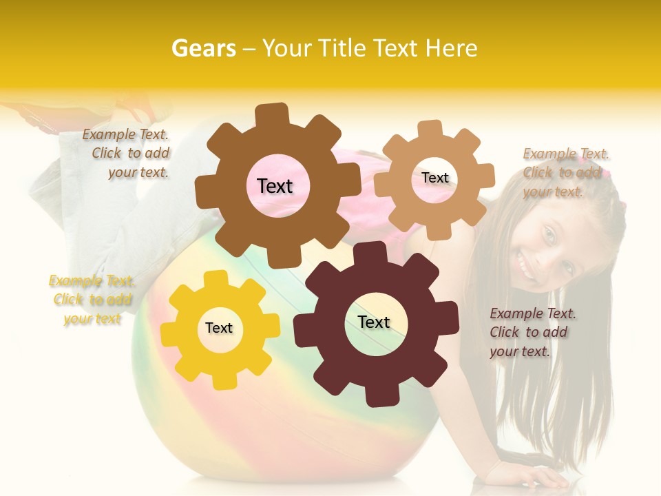 Cute Studio Stretch PowerPoint Template