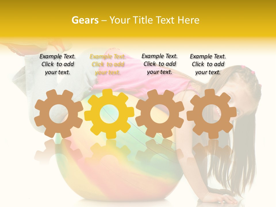 Cute Studio Stretch PowerPoint Template