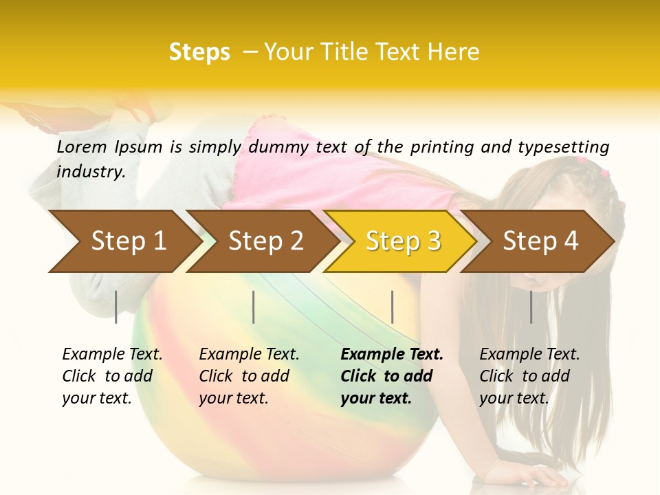Cute Studio Stretch PowerPoint Template