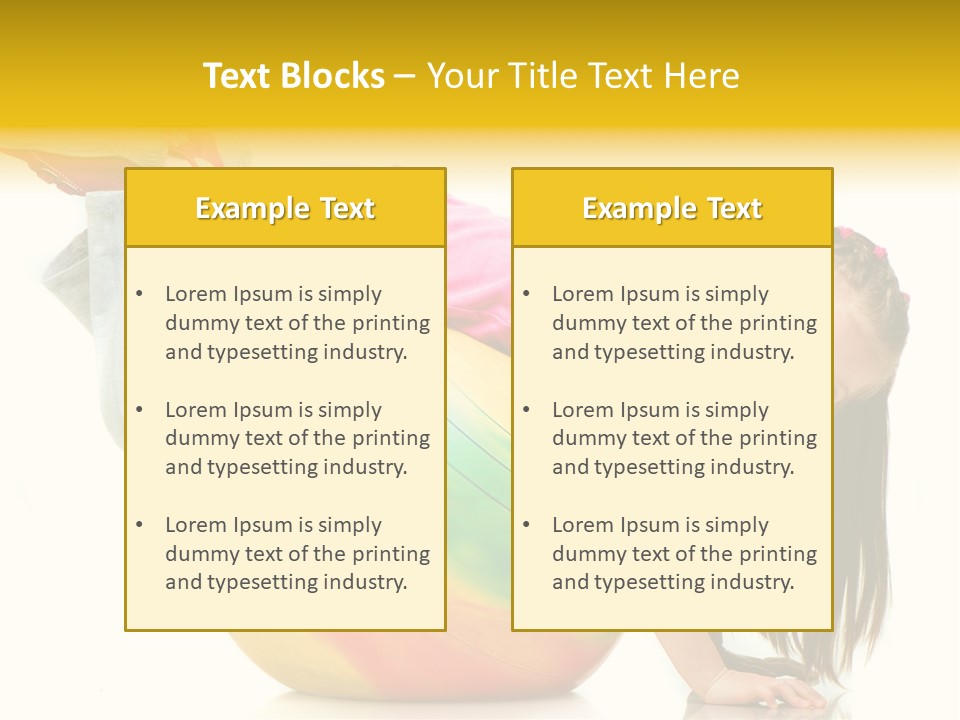 Cute Studio Stretch PowerPoint Template