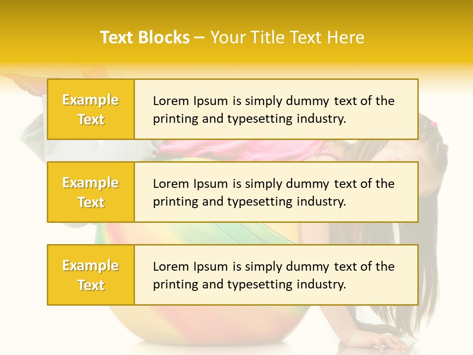Cute Studio Stretch PowerPoint Template