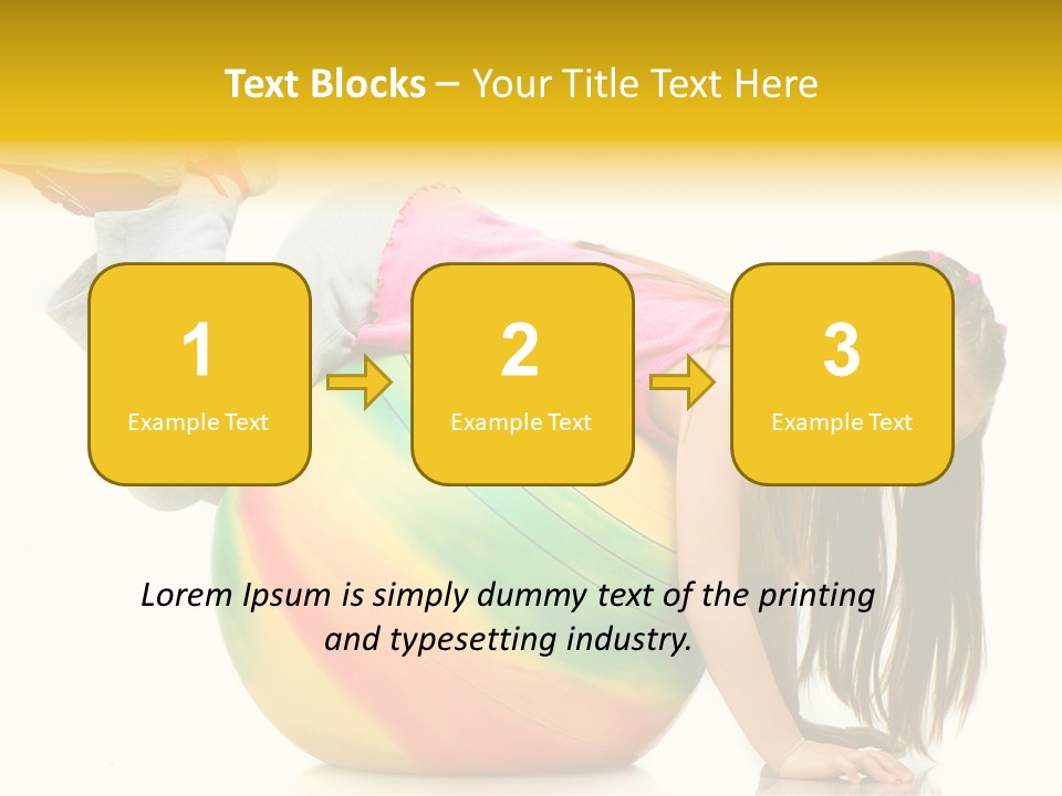 Cute Studio Stretch PowerPoint Template