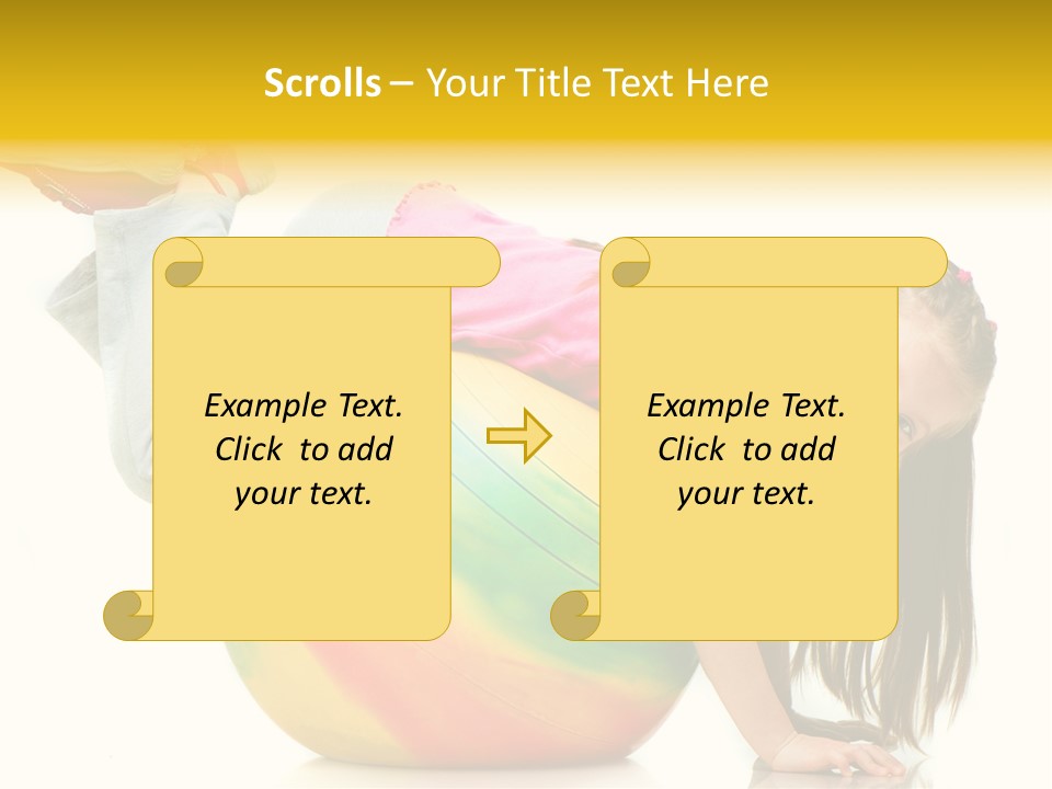Cute Studio Stretch PowerPoint Template