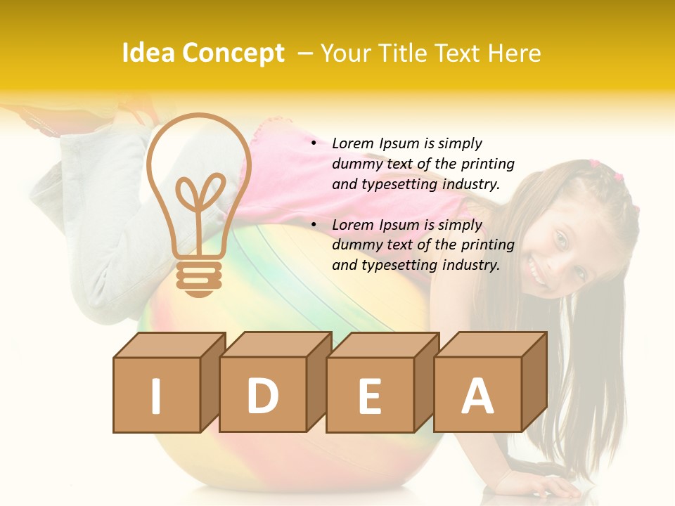 Cute Studio Stretch PowerPoint Template