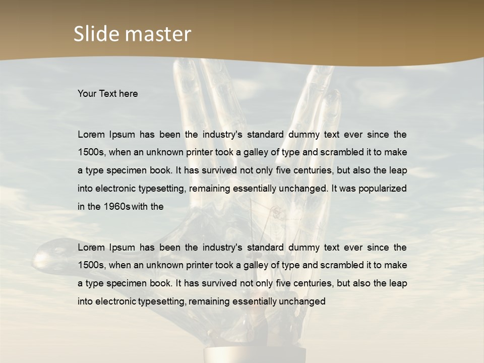 Trek Trekkers Gesture PowerPoint Template