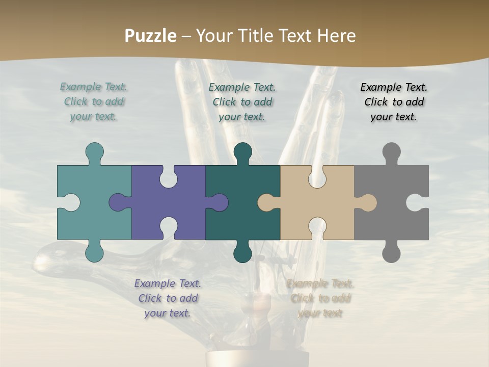 Trek Trekkers Gesture PowerPoint Template