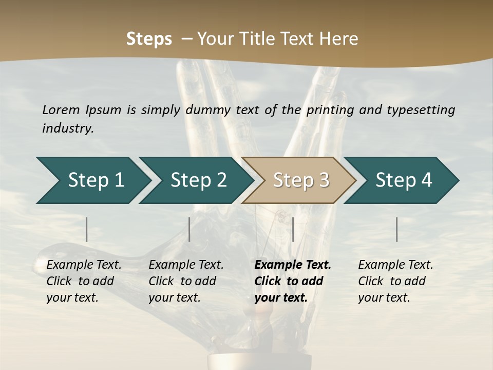 Trek Trekkers Gesture PowerPoint Template