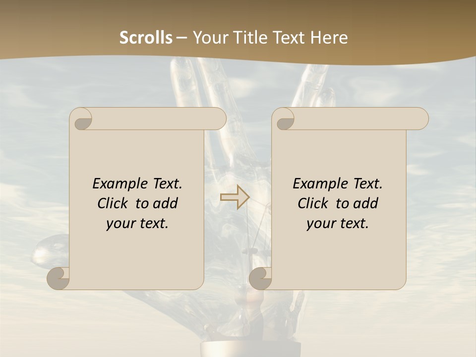 Trek Trekkers Gesture PowerPoint Template