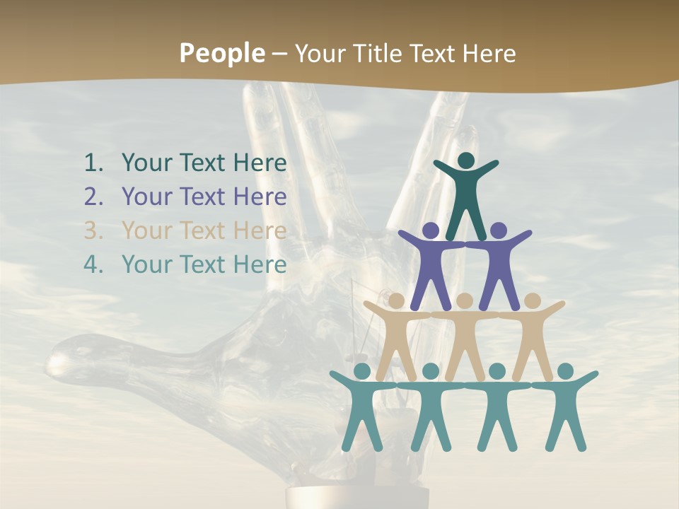Trek Trekkers Gesture PowerPoint Template