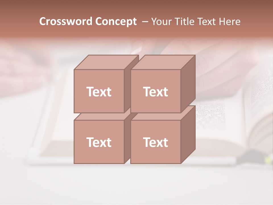 Finger Woman Text PowerPoint Template